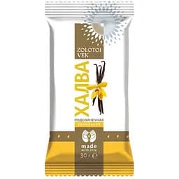 Халва Zolotoi Vek ванильная 30 г (ящик 1.5 кг)