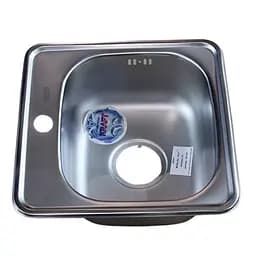 Мийка кухонна Kraft 4848 E квадратна 480х480х160 мм Satin 0,6 мм Satin 30412