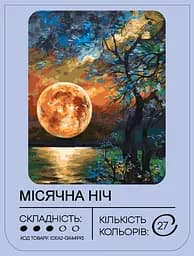 Набір для розпису по номерах "Місячна ніч" 40*50 см, IDEA2-GX44993, ТМ "99IDEAS" - мініатюра 2