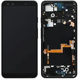 Дисплей Google Pixel 3 чорний, P-OLED, PRC, з рамкою, Just Black