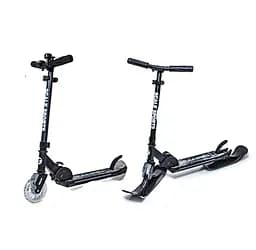 Самокат - снігокат 2 в 1 Scale Sports 65-75х50х11 см Чорний 000283508 - мініатюра 3