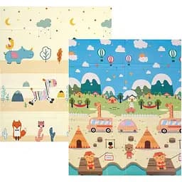 Детский коврик Poppet Крутые каникулы и Чудесные зверьки двухсторонний складной 180х150x1 см (PP022-150)