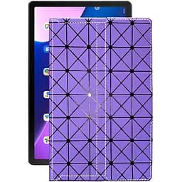 Чехол StatusCASE из экокожи для планшета Lenovo Tab M10 Plus (3rd) Фиолетовый ромб