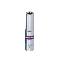 Головка торцева хромована TORX Е-стандарт 1/4" KING TONY, E6, подовжена