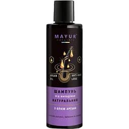 Натуральний шампунь Mayur від випадіння волосся з олією аргани 200 мл