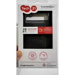 Оригінальний протиударний силіконовий чохол Tech21 Evo Check для Google Pixel 8 Pro (6.7") Smokey Black - мініатюра 4