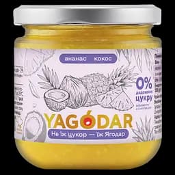Джем без цукру Yagodar Ананас з кокосом 210 г