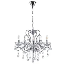 Люстра свічка Brille підвісна кришталева E14 40W (BCL-666S/5)