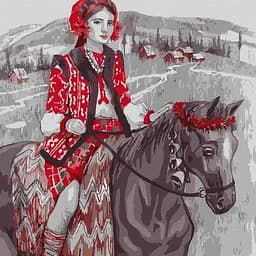 Картина за номерами Ideyka Мандрівка рідним краєм ©Katya Poltavska KHO2537 40х40 см