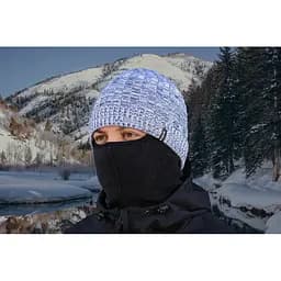 Водонепроникна шапка DexShell Heathered Rib Knit Beanie onesize 56-58 см біло-сіра - мініатюра 3
