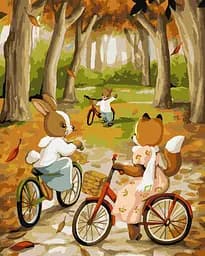 Картина за номерами Осіння велопрогулянка 40x50 см КНО6539