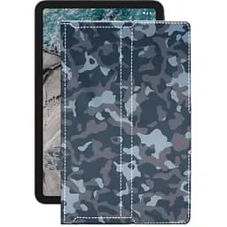 Чохол StatusCASE з екошкіри для планшету Nokia T20 Хаки-синій