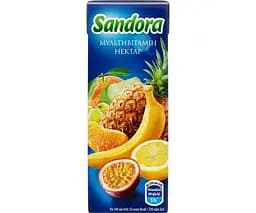 Sandora, 200 мл, Нектар Мультивитамін Сандора, з трубочкою