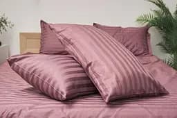 Набір наволочок Moon&Star Satin Stripe Garnet 40х40 см 2 шт - мініатюра 2
