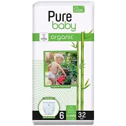 Підгузки-трусики Pure Baby Jumbo Organic 6 (15-25 кг) 32 шт.