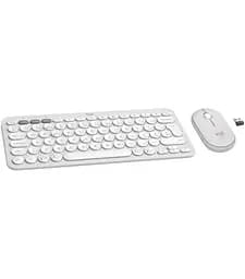 Комплект (клавіатура, миша) бездротовий Logitech Pebble 2 Combo White (920-012240) - мініатюра 2
