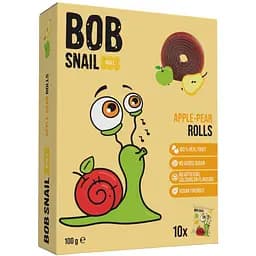 Уцінка. Фруктові яблучно-грушеві цукерки Bob Snail 100 г (10 шт. х 10 г)  - мініатюра 1