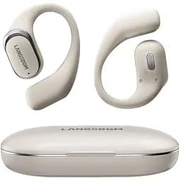 Навушники Langsdom кісткові бездротові TE-08 Max з кріпленням за вухо Bluetooth 5.4 та шумоподавленням до 50 годин роботи Бежевий