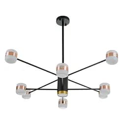 Люстра Brille світлодіодна в зал 90W WW BK/G (BL-952S/8)