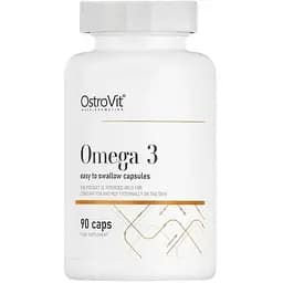 Жирные кислоты OstroVit Omega 3 Easy to Swallow 90 капсул