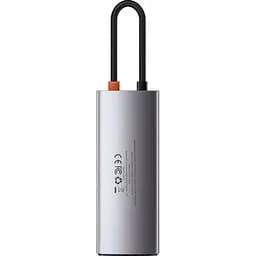 USB-хаб Baseus Metal Gleam Series 5-in-1 Multifunctional Type-C Hub Space Gray (CAHUB-CX0G) [72630] - мініатюра 5