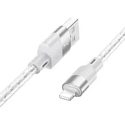 Кабель Hoco X99 Crystal junction Lightning silicone charging data cable 1 м 2.4A