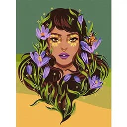 Картина за номерами Ideyka Весняна красуня ©pollypop92 KHO2562 30х40 см