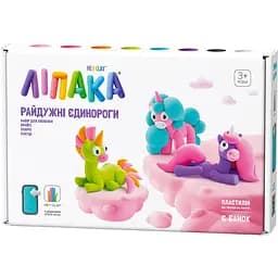 Набор самостоятельно твердеющего пластилина Липака - Радужные единогоры: Брайти, Спарки, Клауди (60054-UA01)