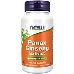 Женьшень Now Panax Ginseng 500 мг 100 капсул