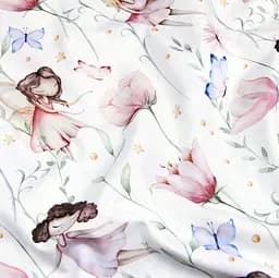 Дитяча постільна білизна в ліжечко FAIRIES CS8, рожевий (FairiesFlowersRose_34Bubble_140) - мініатюра 10