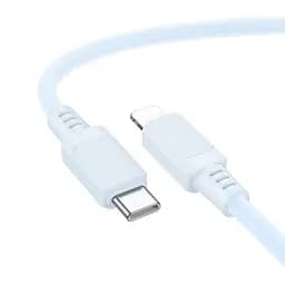 Дата кабель Borofone BX115 Lotto Type-C to Lightning 27W (1m) Blue - мініатюра 2