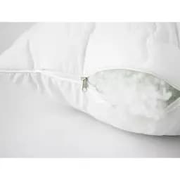 Подушка Руно Warm Silver силіконова стьобана з іонами срібла 50х70 см біла (310.52_Warm Silver) - мініатюра 4