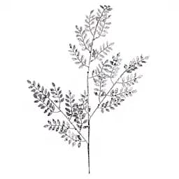 Гілка декоративна Yes! Fun, з бусинами, 90 см, срібло