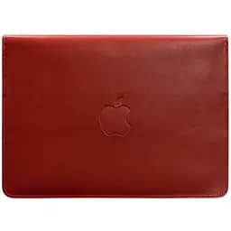 Кожаный чехол-конверт BlankNote на магнитах для MacBook Pro 16" Красный