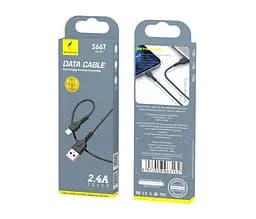 Кабель SkyDolphin S66T USB - USB Type-C (M/M), 1 м, Black (SDUSB-000650) - мініатюра 2