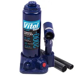 Домкрат гідравлічний телескопічний Vitol 2 т 2.63 кг кейс (DB-02006K)