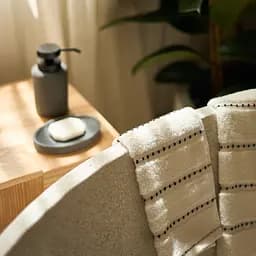 Рушник MBM HOME Слід вітру 50x90 см крапка айворі (BT-18 M IVORY/DOT) - мініатюра 9