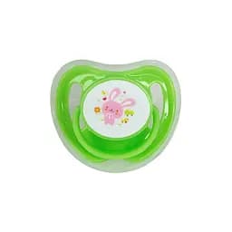 Пустушка силіконова кругла MGZ-0516(Green) з ковпачком - мініатюра 2