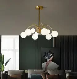 Светодиодная люстра Венера 5041 (Золотая) на 9 плафонов