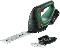 Ножницы для травы аккумуляторные AdvancedShear 18V-10 + насадка кусторез 10/20см шаг реза 8мм 1xP Bosch sad0001730
