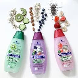 Шампунь Schauma Nature Moments Смузі Ягода Асаї, Мигдаль та Овес, для дуже сухого та виснаженого волосся, 400 мл - мініатюра 6