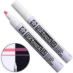 Маркер Pen-Touch Червоний флуоресцентний середній (MEDIUM) 2.0 мм Sakura