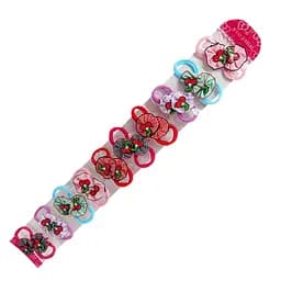 Дитячі резинки для волосся Міні Вишні La-beauty 0108-166,10 пар