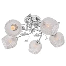 Люстра стельова Brille в спальню E27 60W CH (LK-597C/5) - мініатюра 4