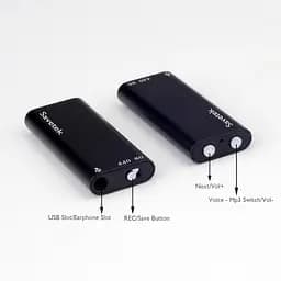 Мініатюрний диктофон з активацією голосом Savetek 200 (GS-R01s), 8 Гб, Mp3, VOX, 8 годин запису (100301) - мініатюра 5