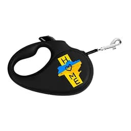 Повідець-рулетка для собак Waudog R-leash малюнок Дім L до 50 кг 5 м