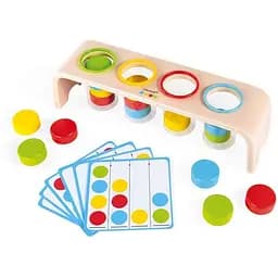 Сортер Janod Вивчаєм кольори J05066 дитячий дерев'яний 31х8х8.2 см