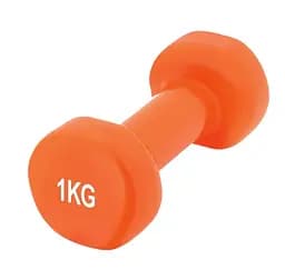 Гантель виниловая PowerPlay 4125 Achilles 1 кг Оранжевая 1 шт (PP_4125_1kg)