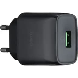 Мережевий зарядний пристрій Hoco C72Q Glorious single port QC3.0 charger ( EU ) Чорний