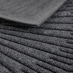 Килимок придверний MultyHome Halfmoon Contours напівкруг 60x90 см темно-сірий (253065) - мініатюра 3